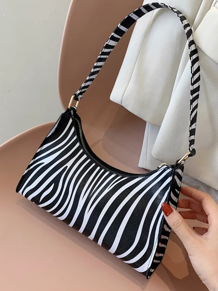 Maaike Zebra Print Handbag | Shoulder Bag | Design Bag-Elly Rose
