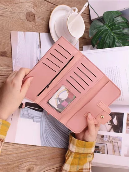 Minimalist long leather wallet | Simple & Trendy-Elly Rose