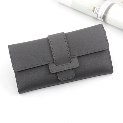 Minimalist long leather wallet | Simple & Trendy-Elly Rose