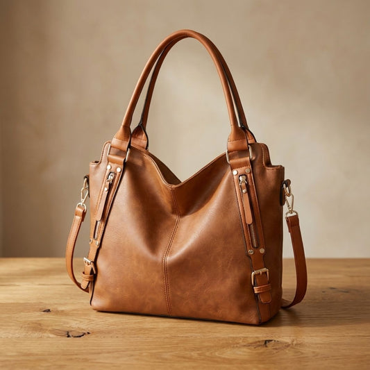 Emily | Spacious Leather Tote Bag