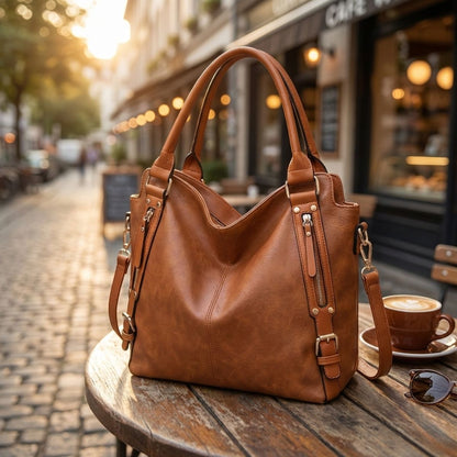 Emily | Spacious Leather Tote Bag