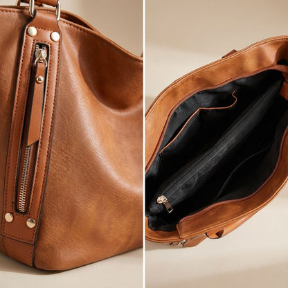 Emily | Spacious Leather Tote Bag