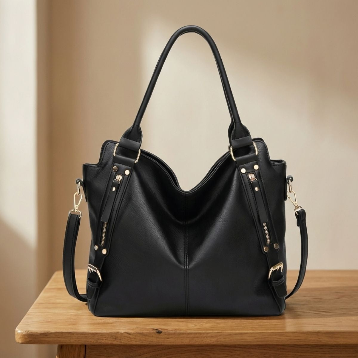 Emily | Spacious Leather Tote Bag