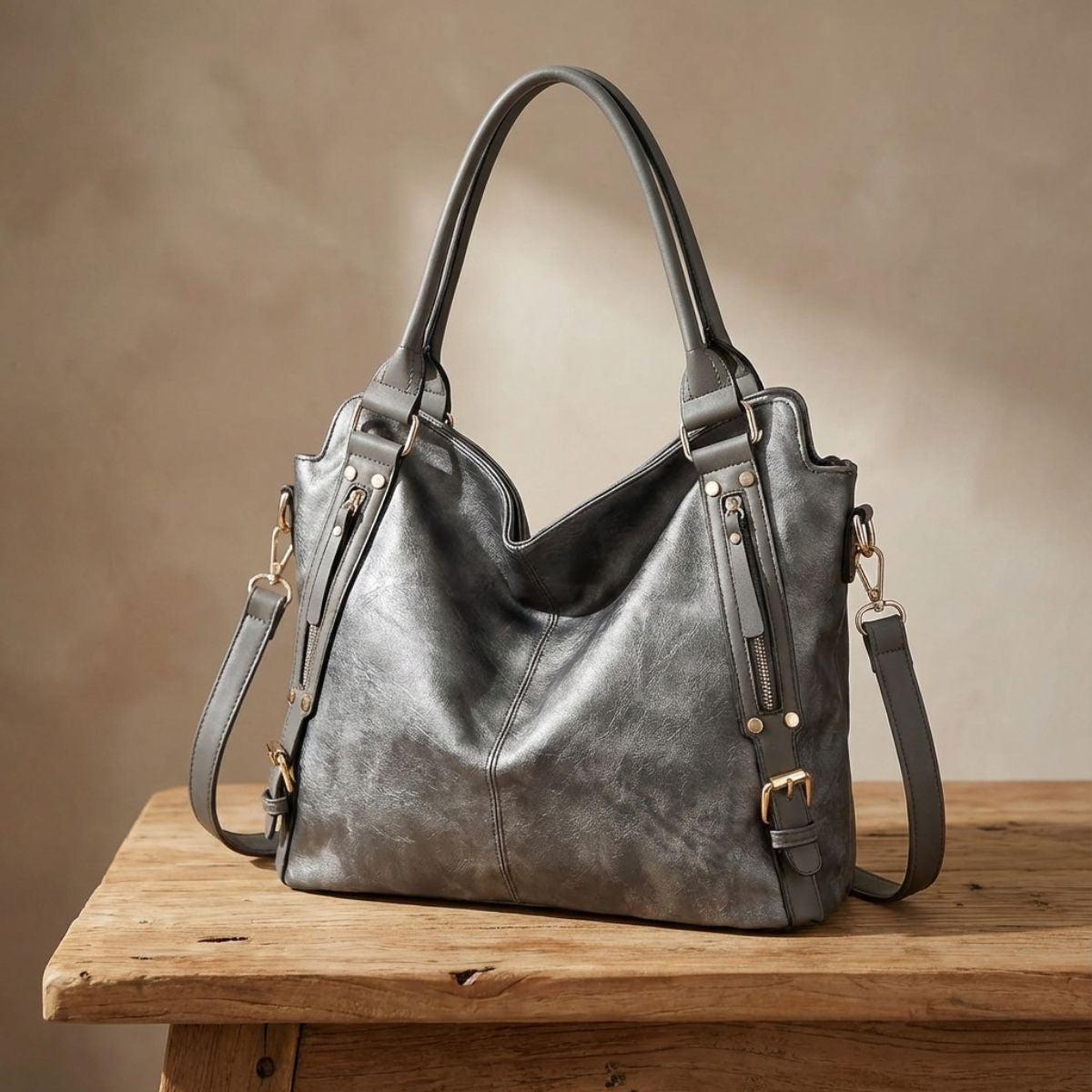 Emily | Spacious Leather Tote Bag