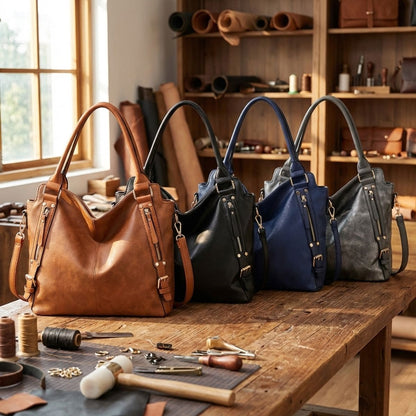 Emily | Spacious Leather Tote Bag