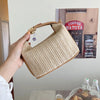 Trendy woven straw backpack-Elly Rose
