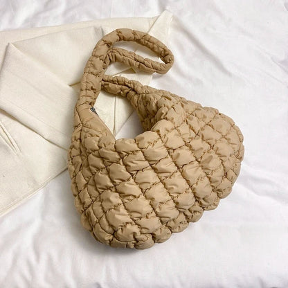Quilted cloud shoulder bag-Elly Rose