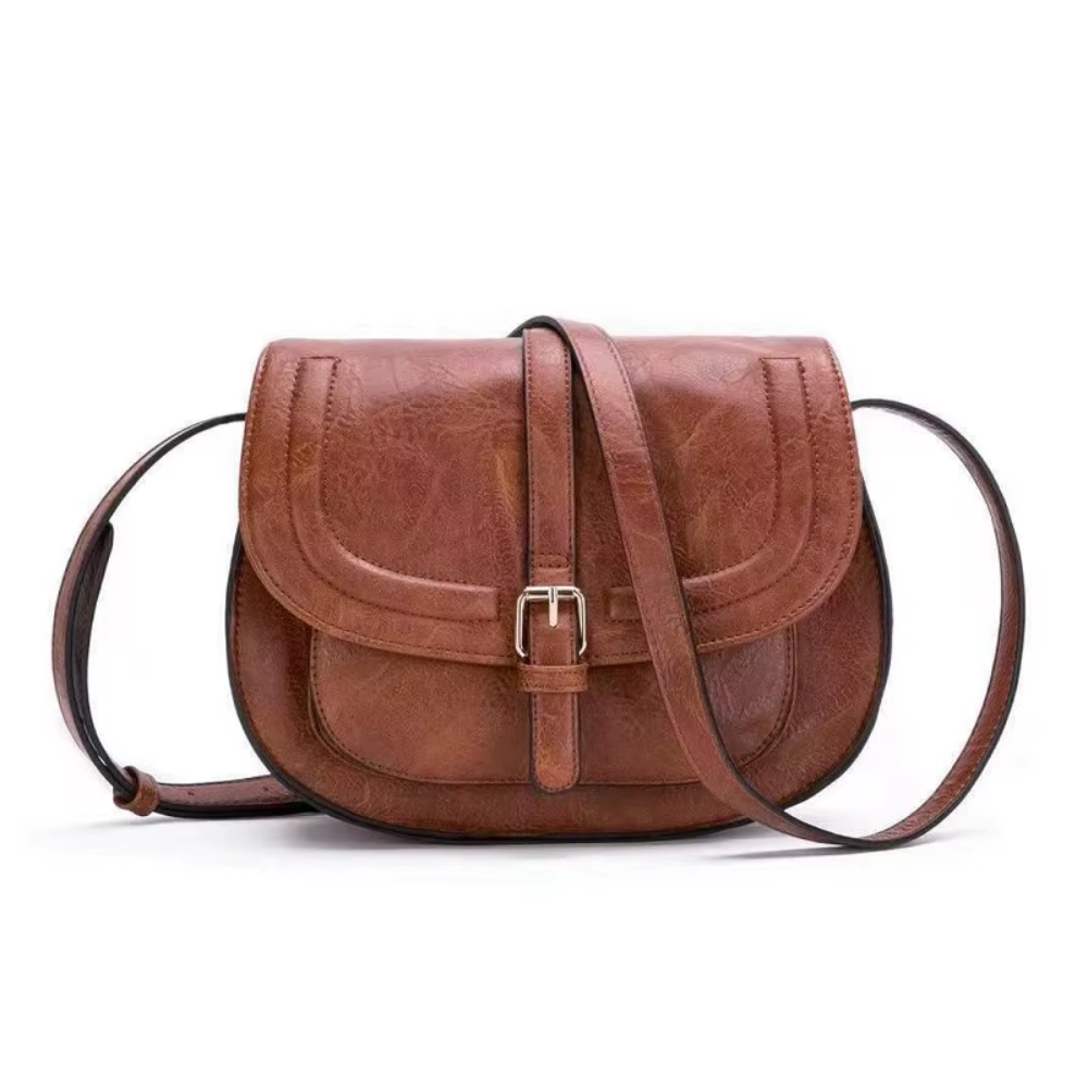 Evelyn Classic Saddle Crossbody Bag-Elly Rose