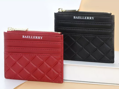 Quilted cardholder | Compact and trendy-Elly Rose