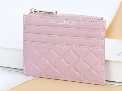 Quilted cardholder | Compact and trendy-Elly Rose
