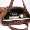 Lina - Vintage-style leather shoulder bag-Elly Rose