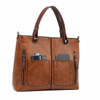 Lina - Vintage-style leather shoulder bag-Elly Rose