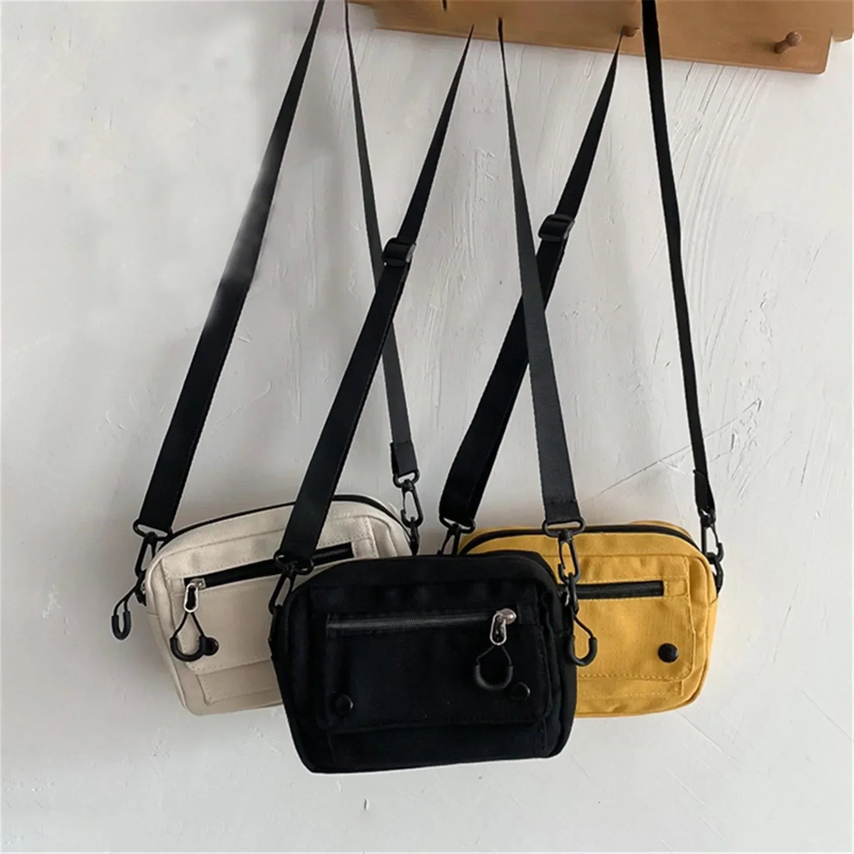 Vivella canvas messenger bag for women-Elly Rose