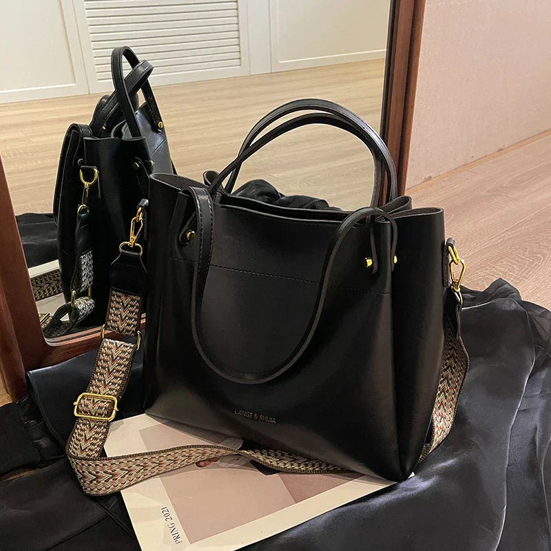 Daria | Elegant leather bag with two handles-Elly Rose