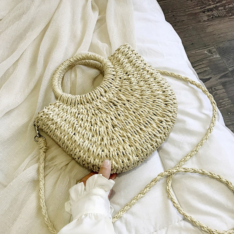 Vardi Dante™ Romy Wicker Shoulder Bag | A stylish summer bag for women-Elly Rose