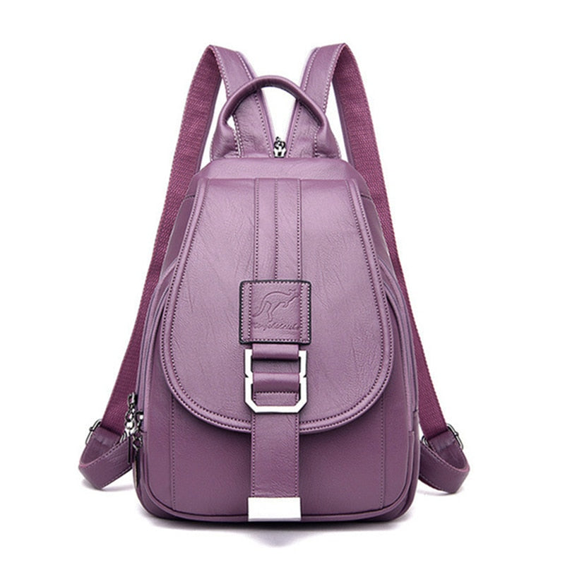 Women's leather backpack - Carolyn-Elly Rose