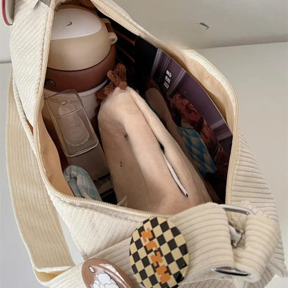 Corduroy shoulder bag - Redhima-Elly Rose