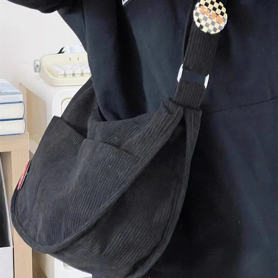 Corduroy shoulder bag - Redhima-Elly Rose