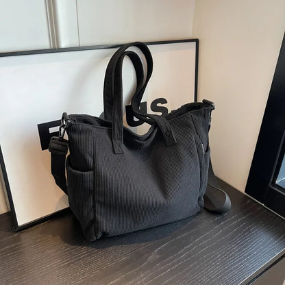 EcoTrail - Travel bag with corduroy shoulder strap-Elly Rose