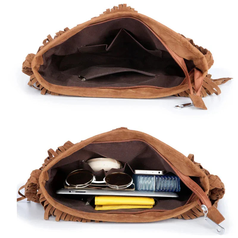 Avelon fringed shoulder bag-Elly Rose