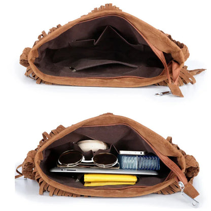 Avelon fringed shoulder bag-Elly Rose