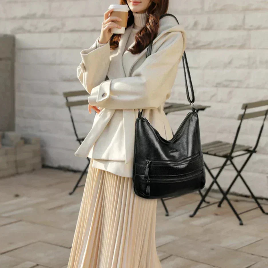 Veda - High-quality shoulder bags in vegan leather-Elly Rose