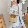ChicBreeze Small straw embroidery bags for women-Elly Rose