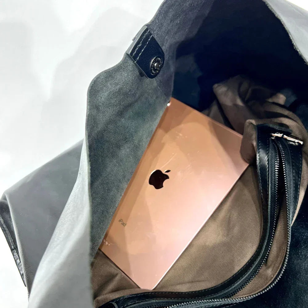 Luxury leather shoulder bag-Elly Rose