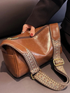 Sabrina Vintage Leather Shoulder Bag | Handbag | Crossbody Shopper-Elly Rose