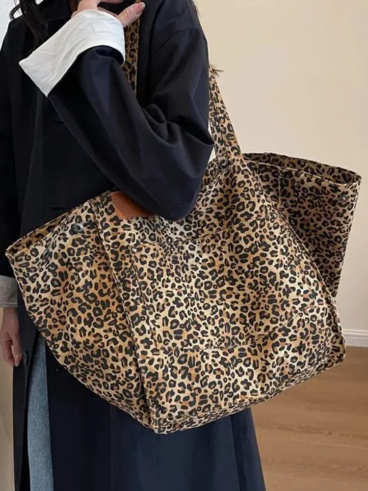 Sanne | Brown leopard print handbag-Elly Rose
