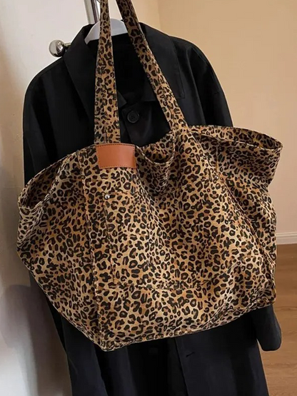 Sanne | Brown leopard print handbag-Elly Rose