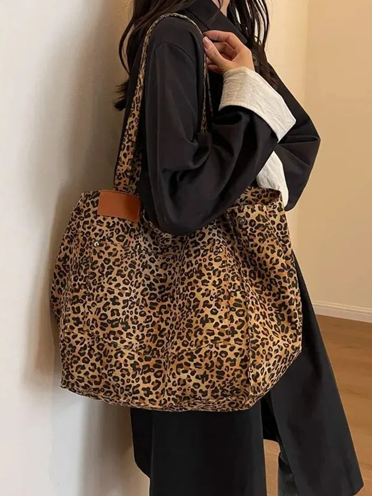 Sanne | Brown leopard print handbag-Elly Rose