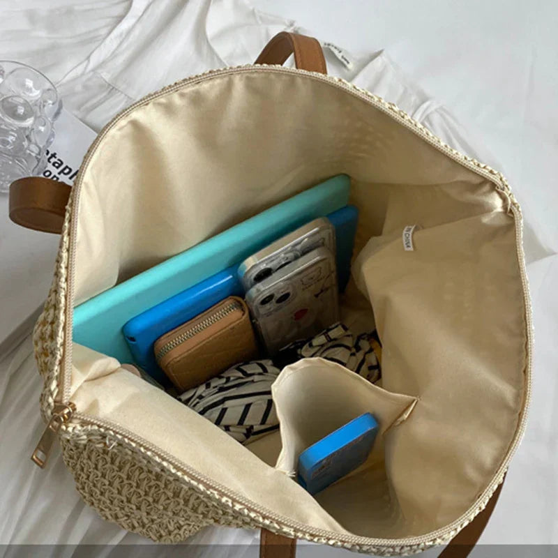 Summer Chic woven bag-Elly Rose