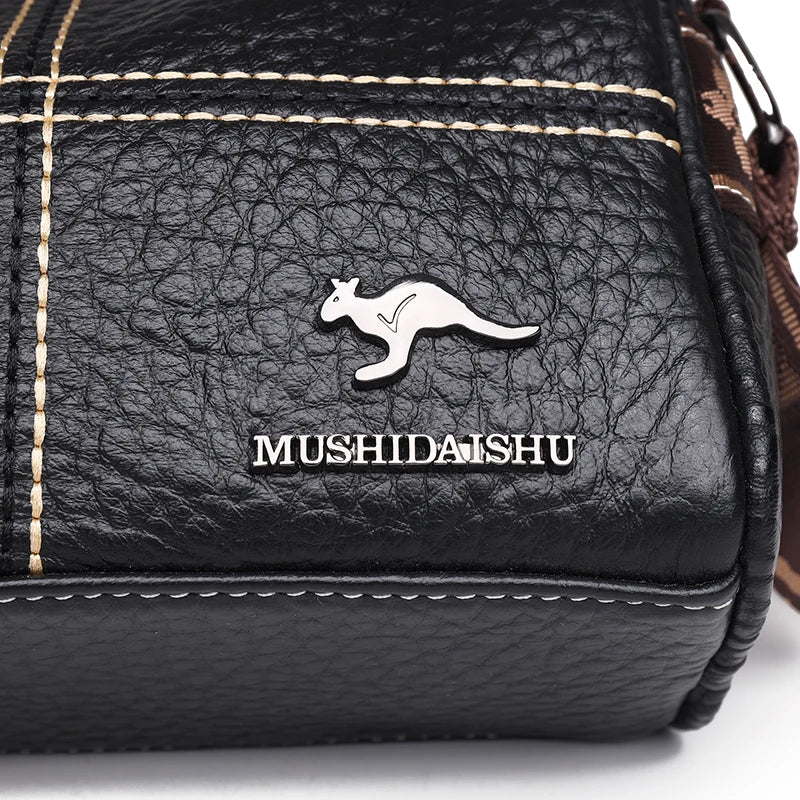 Abigail - Elegant shoulder bag with stone grain pattern-Elly Rose