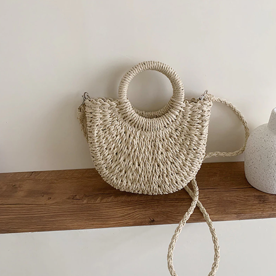 Women's woven handbag - Chic and lightweight-Elly Rose