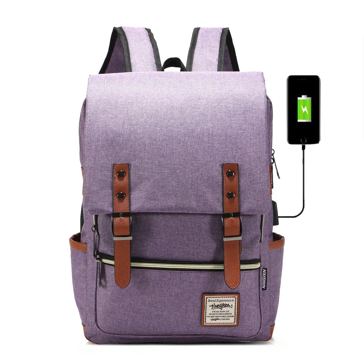 Allen | Vintage Casual School Travel Laptop Backpack-Elly Rose