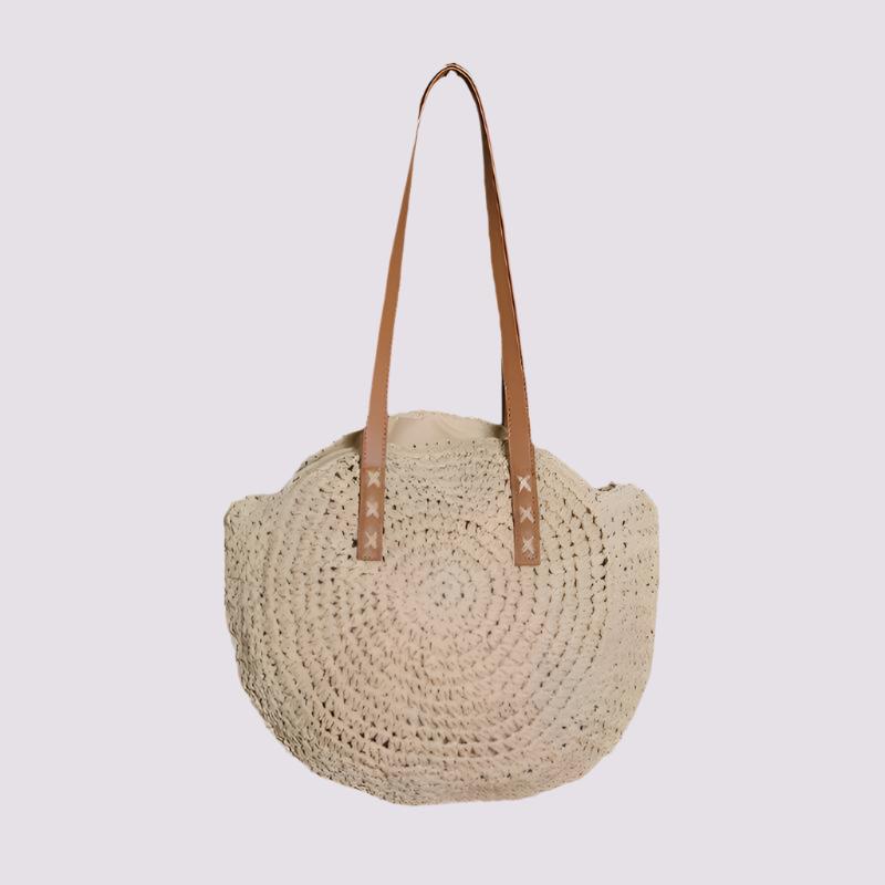 Zoë | Elegant and multifunctional handmade straw bag-Elly Rose
