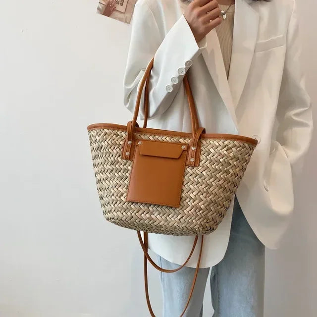 Large handmade beach bag - Magnolia-Elly Rose