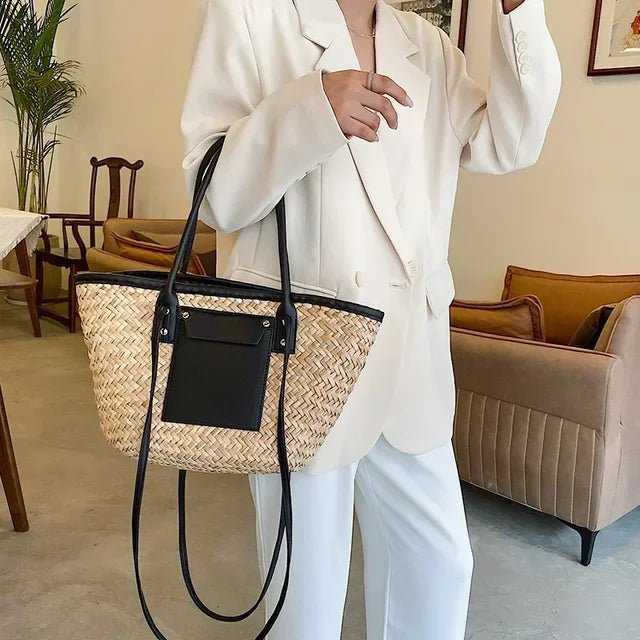 Large handmade beach bag - Magnolia-Elly Rose