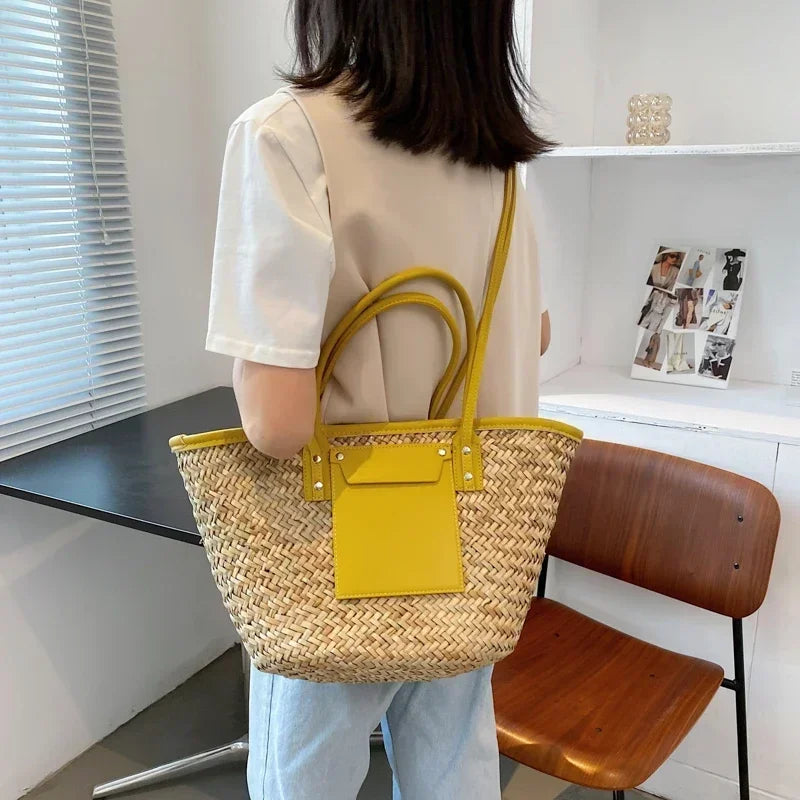 Large handmade beach bag - Magnolia-Elly Rose