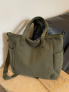 Tessa | Square Corduroy Shoulder Bag-Elly Rose