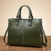 Elina | Elegant Oil Wax Cowhide Tote