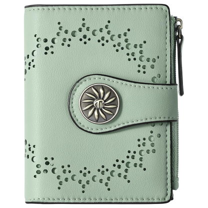 Women's RFID wallet with zip pocket - Claire-Elly Rose