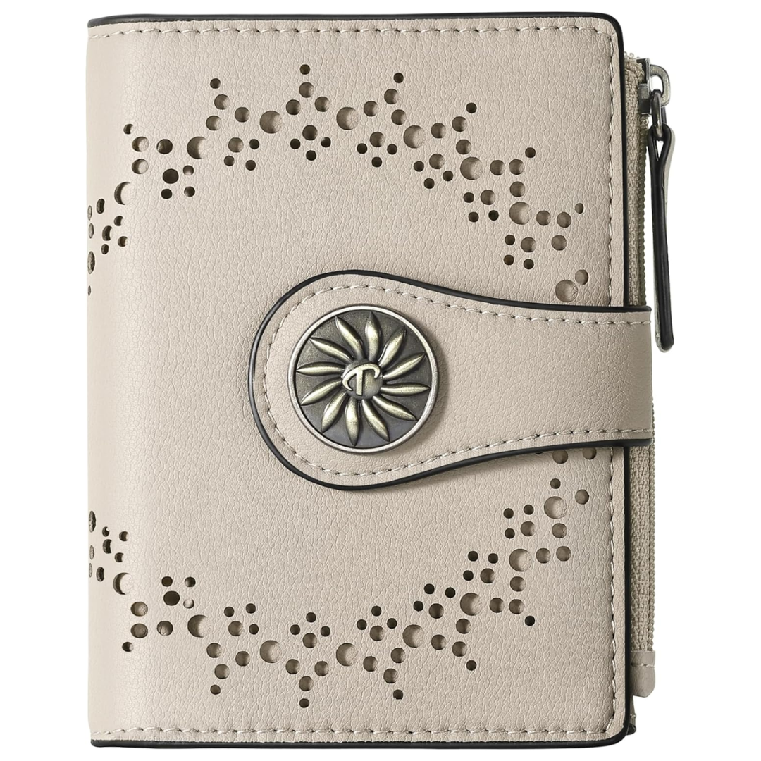 Women's RFID wallet with zip pocket - Claire-Elly Rose