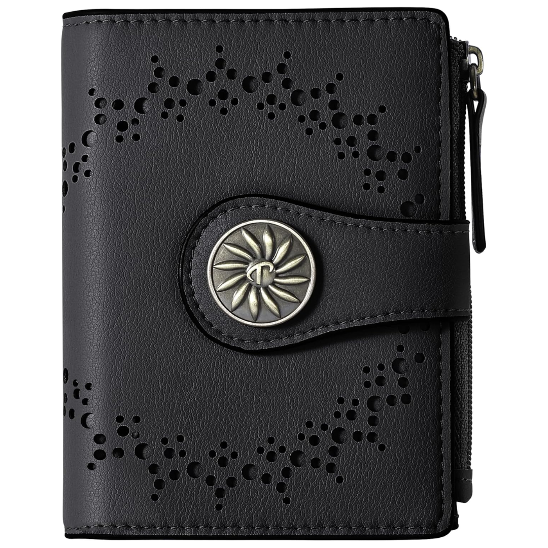 Women's RFID wallet with zip pocket - Claire-Elly Rose
