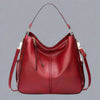 Cecile | Elegant leather messenger bag with large interior-Elly Rose