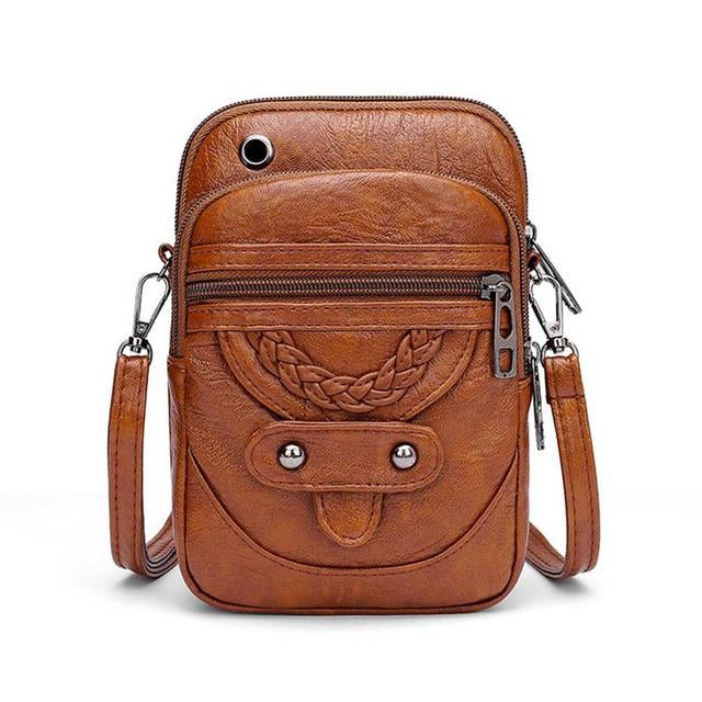 Vintage leather shoulder bag - Jaida-Elly Rose