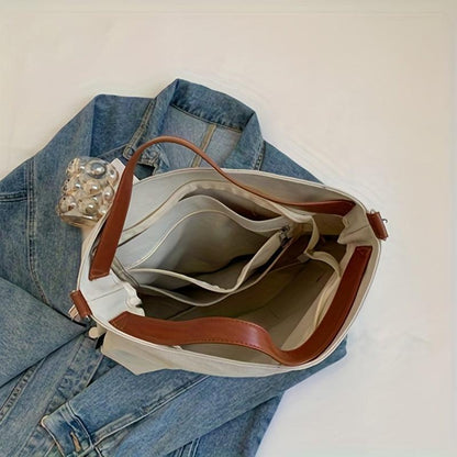 Simple canvas shoulder bag - Billie Bag-Elly Rose