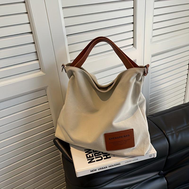 Simple canvas shoulder bag - Billie Bag-Elly Rose