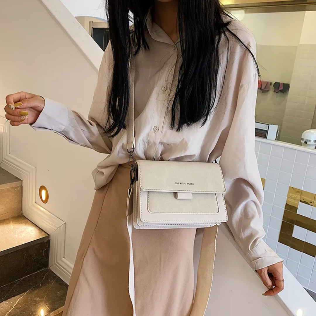 Kristel shoulder bag with practical flap opening-Elly Rose